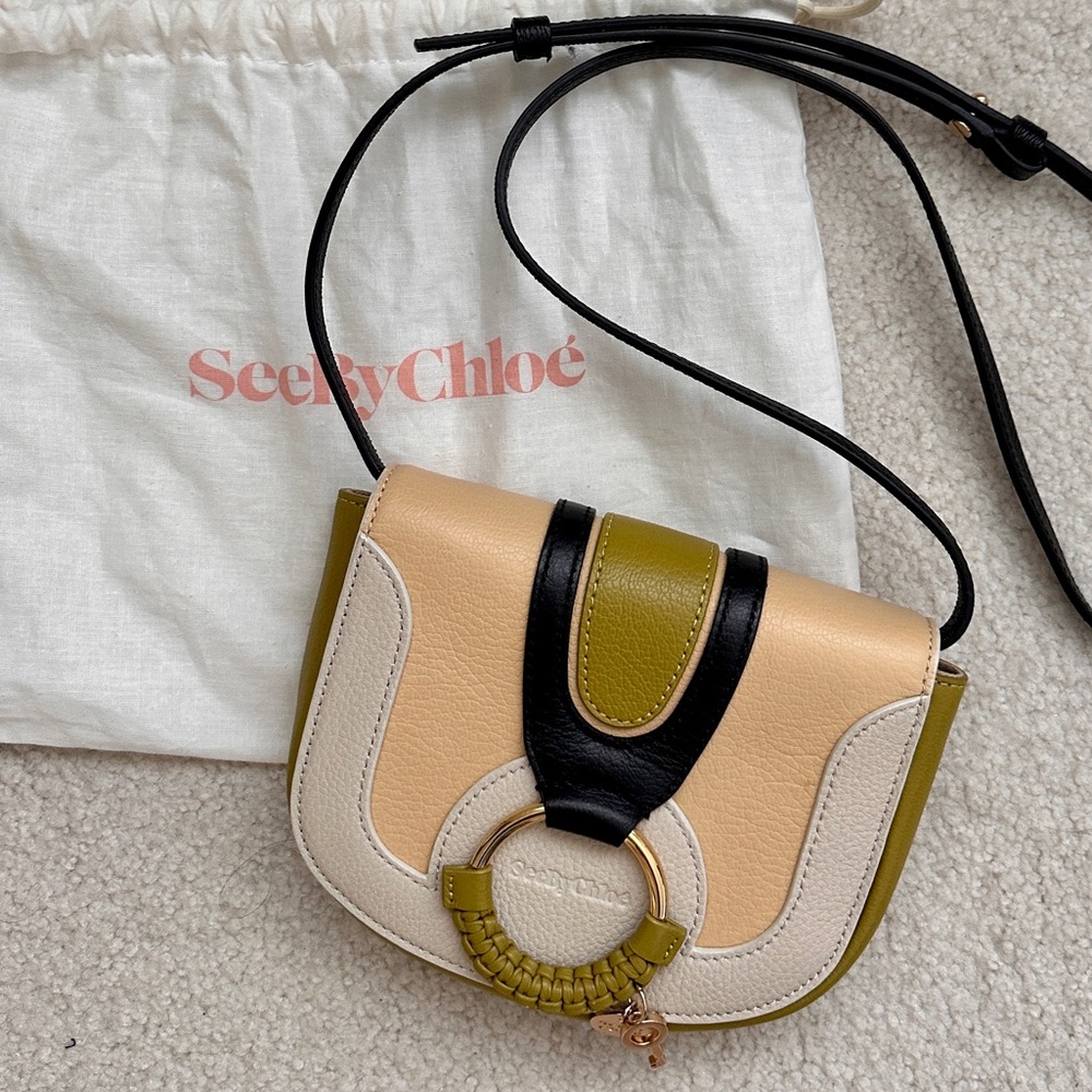 See by Chloé Hana Bag Green/White Crossbody
